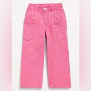 High-Waisted Baggy Wide-Leg Pull-On Pants for Toddler Girls- 2T